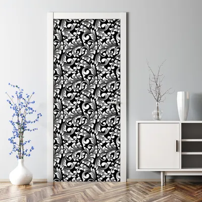 Produktbild von Dekorative Aufkleber selbstklebend Klebefolie Türtato Türposter s Damast 70 x 200 cm