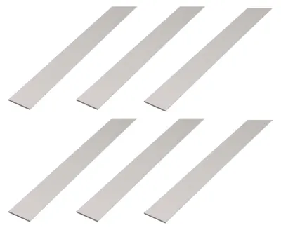 Zdjęcie produktu dla Alberts 6 x płaskownik, aluminium, anodowany na srebrno, 40 x 2 mm, długość 1 m