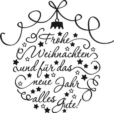 Produktbild von Stempel Frohe Weihnachten, 7x7cm