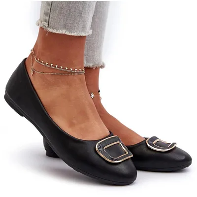 Produktbild von Schwarze Ballerinas aus  mit Verzierung Enicoria 36