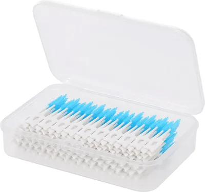Produktbild von 160 stš¹cke doppelseitige Zahnstocher Weiche Silikon Zahnstocher Zahnseide Interdentalbš¹rste Z?hne Stick Dental Hygiene Werkzeuge