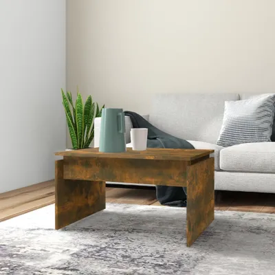 Produktbild von The Living Store Couchtisch Räuchereiche 68x50x38 cm Holzwerkstoff