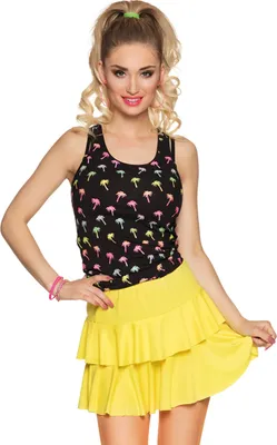 Produktbild von Boland Bv Mini-Rock Ruffles Ne Neon Gelb Neon Gelb