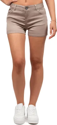 Produktbild von Cipo & Baxx Damen Regular Fit Shorts Mid Waist WK195 Beige W28