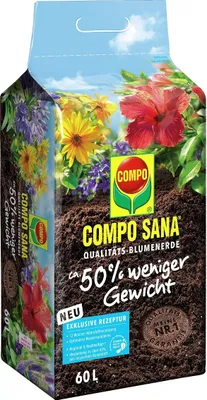 Produktbild von COMPO SANA Blumenerde ca. 50% weniger Gewicht 60l