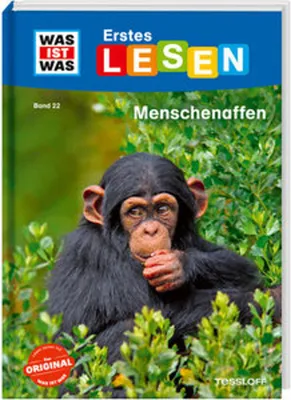 Immagine prodotto di WAS IST WAS Erstes Lesen Band 22. Menschenaffen