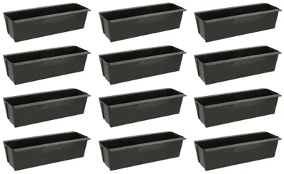 Image de Jardinières pour palettes Jardinières pour palettes Jardinières pour palettes Noir, 12 pièces