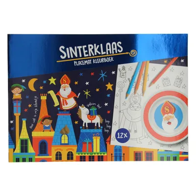 Image de Sets de table Livre à colorier Sinterklaas, 12pcs.