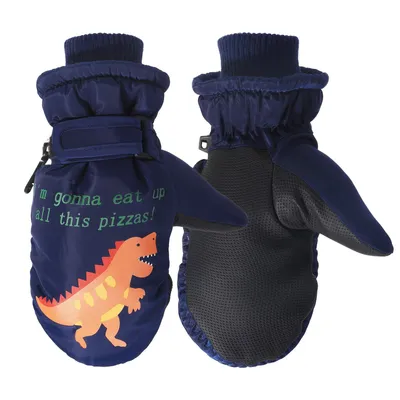 Produktbild von Kinder Skihandschuhe, Snowboard Handschuhe Schneehandschuhe wasserdichte und Winddichte Winter Fäustlinge für 2-5 Jahre Mädchen und Jungen Skifahren