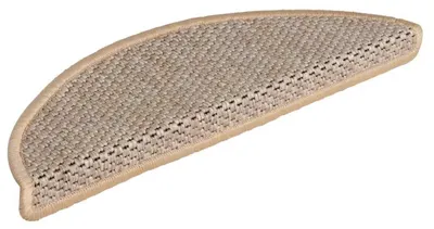 Image de vidaXL Tapis d'escalier Autoadhésif Sisal 15 pcs. 56x17x3 cm Beige clair
