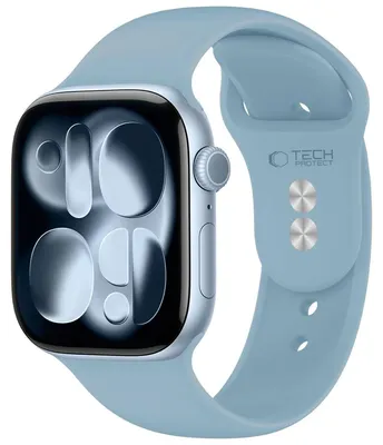 Obrázok produktu pre Silikónový remienok TECH-PROTECT pre Apple Watch 8 / 9 / 10 / 11 / 12 / SE / ULTRA (44 / 45 / 46 / 49 mm), modrá denimová farba