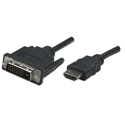 Produktbild von MANHATTAN HDMI auf DVI-Kabel, HDMI-Stecker auf DVI-D, 1m