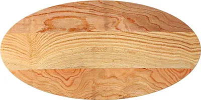 Produktbild von vidaXL Tischplatte Hellbraun 100x50x4 cm Massivholz Eiche Oval