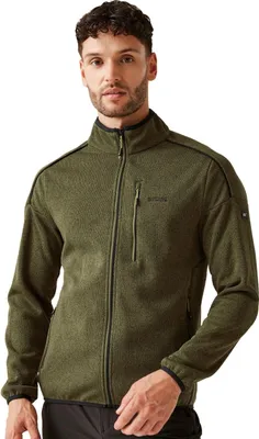 Obrázek produktu pro Pánská fleecová bunda Regatta Kames, khaki, se zipem, velikost S