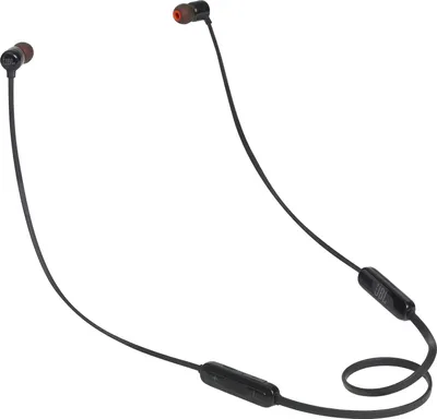 Zdjęcie produktu dla JBL T110BT Bezprzewodowe słuchawki douszne Bluetooth czarne z mikrofonem 6 godzin rozmów