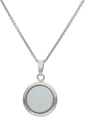 Produktbild von JuwelmaLux Anhänger 925/000 Sterling Silber mit synthetischen Opal JL32-02-0081