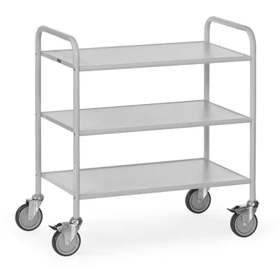 Produktbild von fetra 4882, Stahl, Regalwagen, Grau, 150 kg, 4 Rad/Räder, 12,5 cm