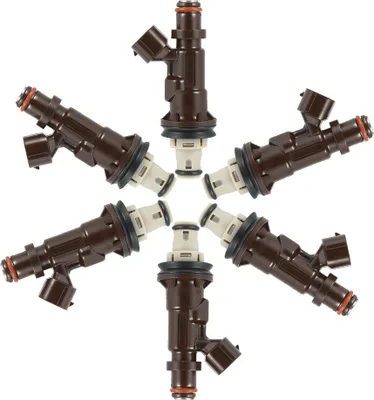 Produktbild von 6 Stück Auto Kraftstoffeinspritzer Einspritzdüse Zapfpistole Einspritzventil Adapter Einspritzdüsen Einspritzer 2325062040 2320962040 2172933 1580561