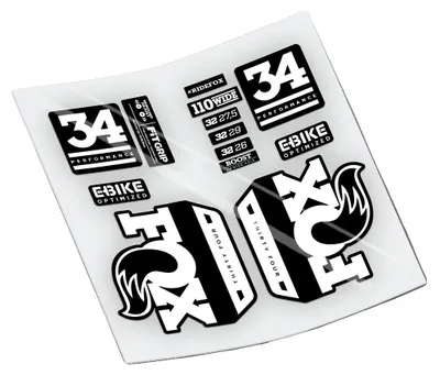 Obrázek produktu pro Nálepky, odolný vinyl, přizpůsobitelné vzory, bílá barva