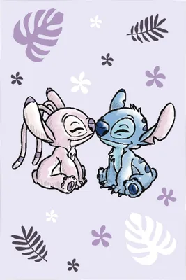 Immagine prodotto di Coperta in pile Lilo & Stitch 100x150cm Coperta accogliente viola
