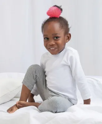 Produktbild von Babybugz Baby Mädchen T-Shirt, Langarm BC133 (68) (Grau meliert meliert)