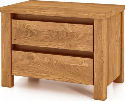 Productafbeelding van Nachtkastje VINCI, gemaakt van massief hout, wildeik, naturel geolied