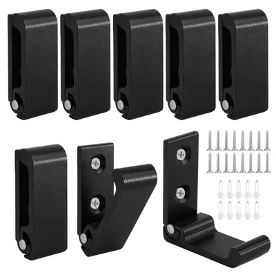 Produktbild von 8 Stück 5,1 cm klappbare Kleiderhaken, 90° klappbare Kleiderhaken, Wandhaken aus Edelstahl 304 mit vorgebohrten Löchern, klappbare Haken mit einer Tragfähigkeit von 15 kg für Mäntel, Taschen, Hüte und Rucksäcke.