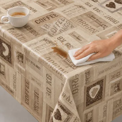 Productafbeelding van Tafelkleed voor de verschoningstafel, koffiebestendig, 140 x 100 cm - 32363-Arabica