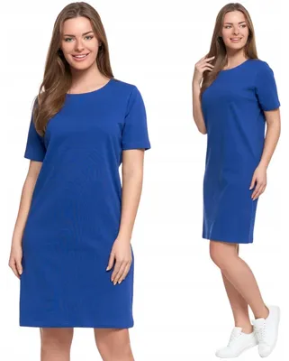 Immagine prodotto di abito - abito da donna taglia M - abito estivo blu - abito a maglietta - abito a maniche corte