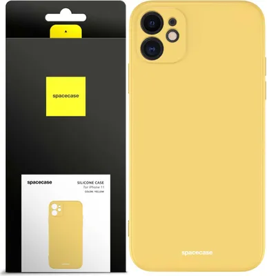 Image de Coque en silicone SPACECASE Coque en silicone pour iPhone 11 Jaune