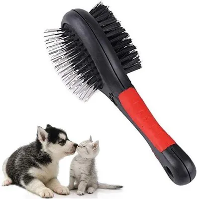 Produktbild von Zahnreinigungset für Hunde mit zwei praktischen Borstelrändern und Metallbeschichtungen für Männer