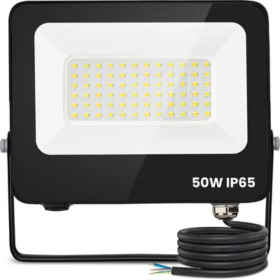 Obrázok produktu pre Aigostar LED reflektor, 50W, studená biela, 6500K, 4500 lúmenov, IP65, vodotesný, vonkajší reflektor pre osvetlenie záhrady, garáže, športoviska, dvora
