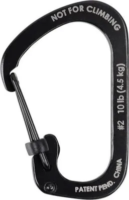 Produktbild von Edelstahl SlideLock Karabiner mit Sicherung gegen unbeabsichtigtes Öffnen