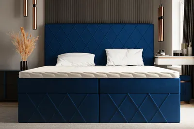Zdjęcie produktu dla Łóżko kontynentalne RICO – nowoczesny komfort i praktyczne rozwiązania - materiał Quelle - 160x200cm