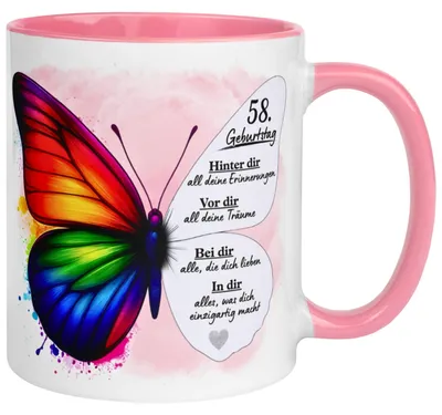 Produktbild von Tasse 58. Geburtstag Frau – „Weil du einzigartig bist“ – Geschenk zum Geburtstag Frauen