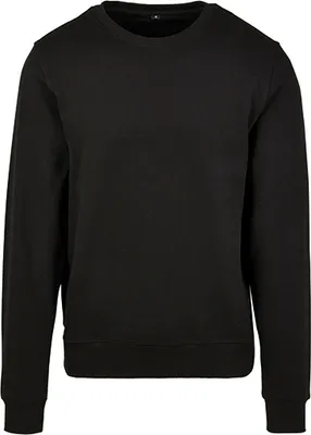Immagine prodotto di Build Your Brand BY119 | Felpa girocollo Premium da uomo - Colore: Nero - Taglia: L