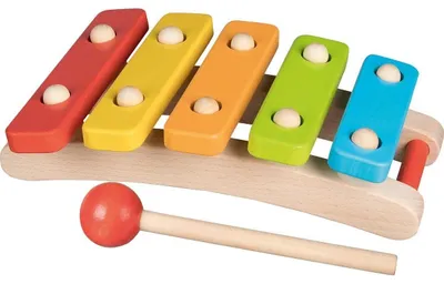 Produktbild von Xylophon Kinderinstrument - 5 Melodien - Mit 5 Tönen - Für Kinder