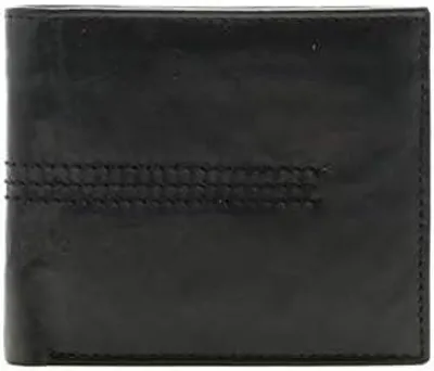 Produktbild von Herren Geldbörse aus Leder, schwarz, kompakt, mit Kartenfächern für die Organisation