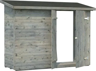 Produktbild von Palmako Gerätehaus Leif 2,2 m² - 16 mm Grau tauchimprägniert