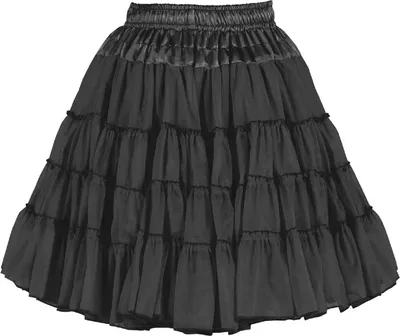 Produktbild von T0724-0100 schwarz Petticoat-Unterrock 2 Lagen Einheitsgröße