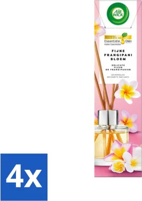 Obrázek produktu pro Difuzér s vonnou tyčinkou Air Wick - jemné květy frangipani - esenciální oleje - 40 ml - hodnotné balení - 4 kusy