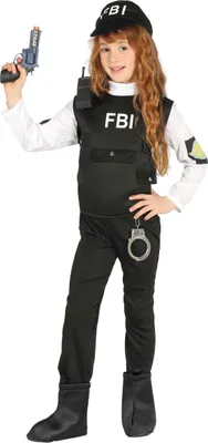 Produktbild von FBI Agent Kostüm für Kinder, Größe:110/116