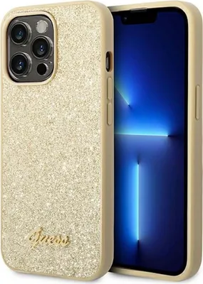 Image de Guess Guhcp14Xhggshd Iphone 14 Pro Max6,7 Złoty/Gold Hard Case Glitter Script