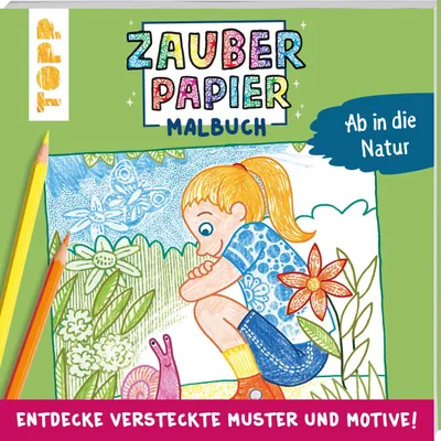 Produktbild von Zauberpapier Malbuch Ab in die Natur