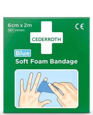 Obrázok produktu pre Cederroth 51011011 Mäkká penová náplasť - 2 m, modrá, samolepiaca