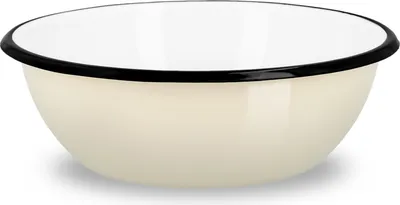 Produktbild von AGD Olkusz | Emaillierte Schüssel 1,5L - Creme - Skandinavisches Design - Robuste Stahlkonstruktion