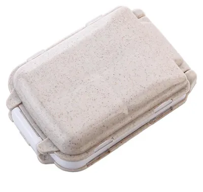 Image de Boîte à pilules, 8 compartiments - Beige