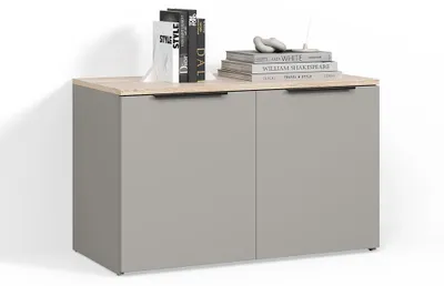 Image de Commode Livinity Piave Grège avec 2 portes, Model 58837
