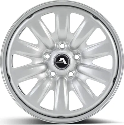 Productafbeelding van 4 stalen velgen, Alcar Hybrid, kleur zilver, maat 6.5Jx16 ET50, steek 5x108, geschikt voor Ford C-Max, Focus, Kuga, Mondeo, Tourneo Connect, Transit Connect, 16 inch
