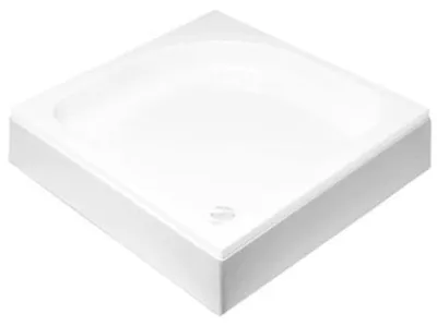 Immagine prodotto di Paraspruzzi in alluminio Breuer per vasche doccia, dimensioni 90 x 90 cm